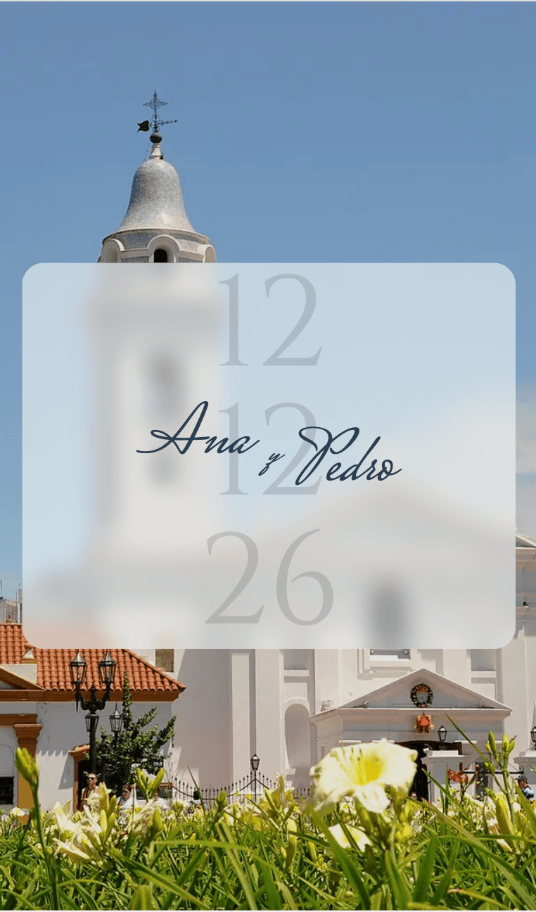 Invitación digital clásica para casamiento y eventos - El Gran Día