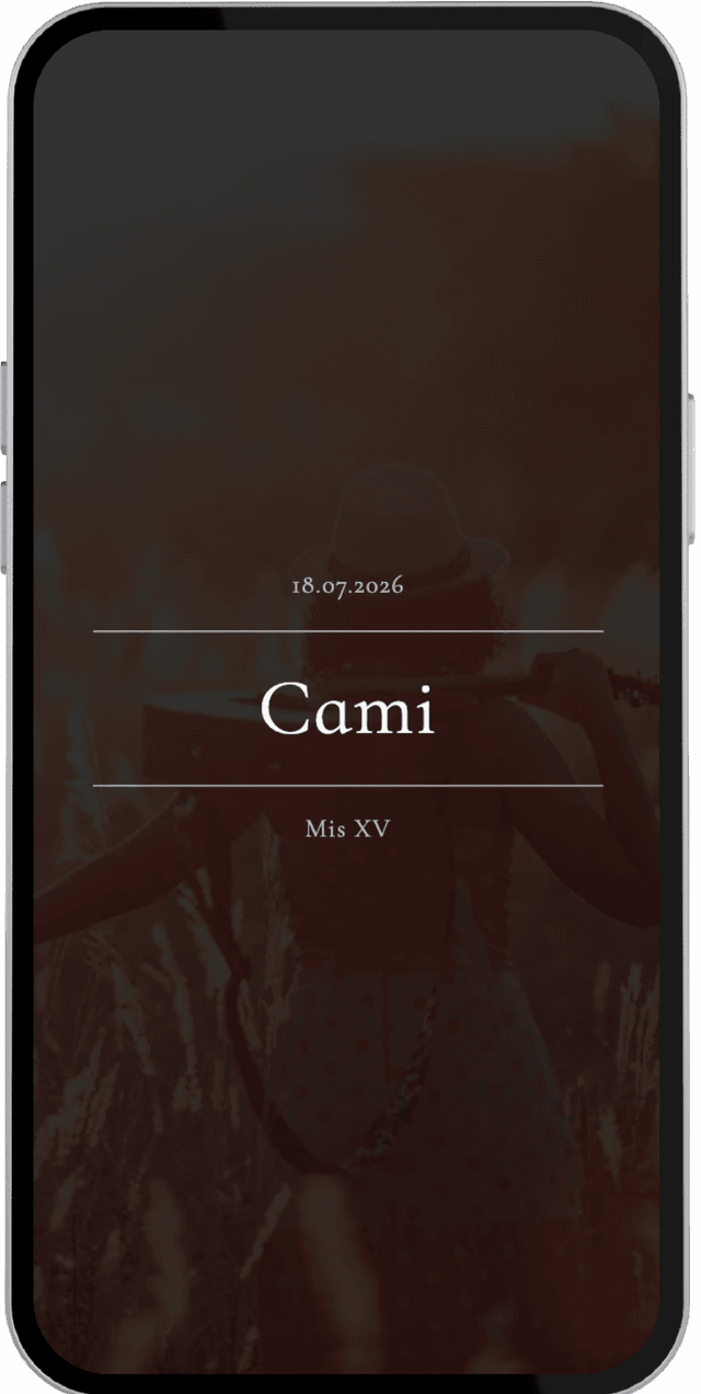 Save the Date digital para XV años con diseño elegante | El Gran Día