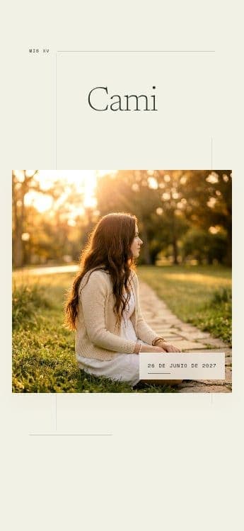 Vista previa de invitación digital